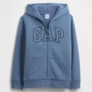 Kids Gap Logo Sherpa Zip Hoodie